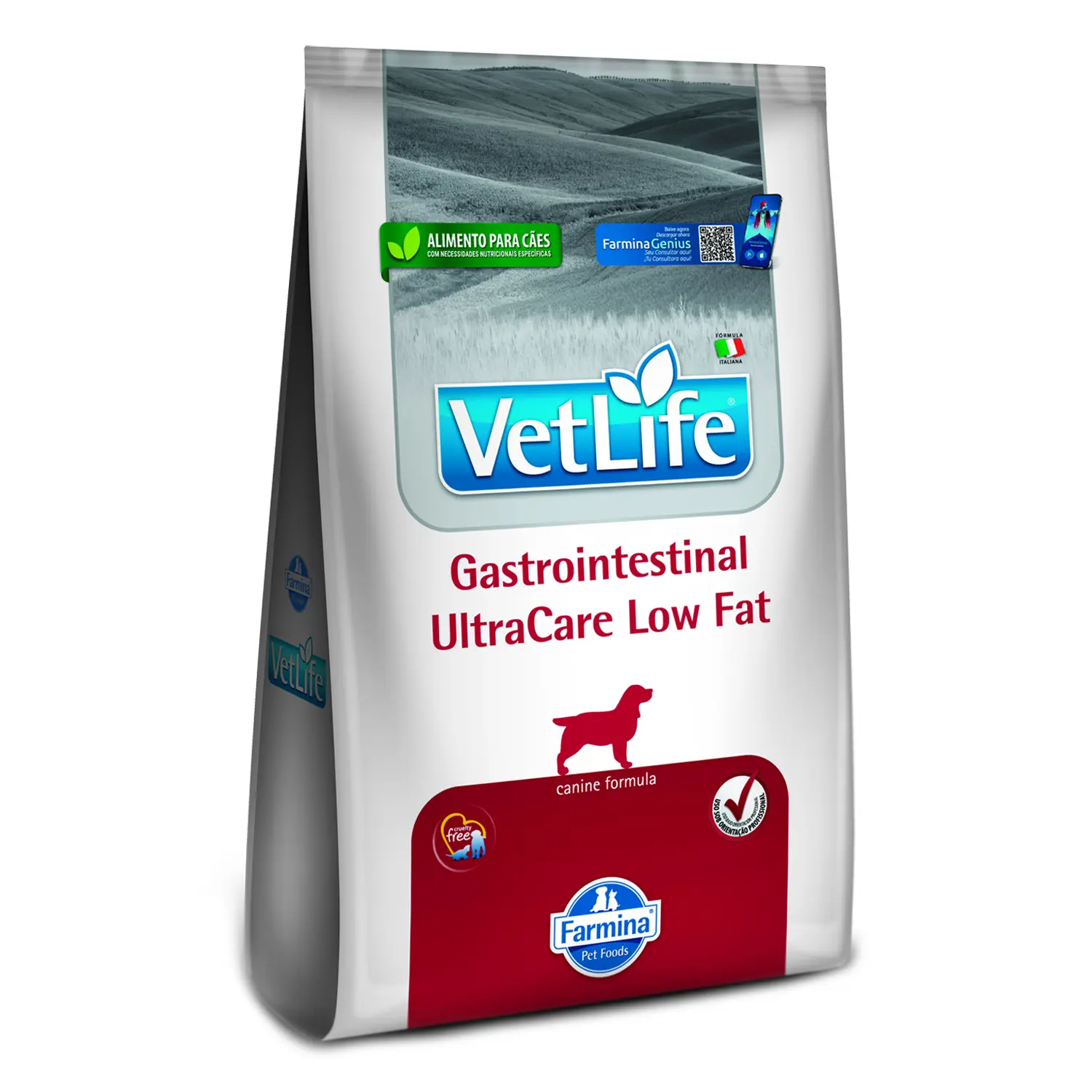 Ração Vet Life Gastrointestinal UltraCare Low Fat para Cães Adultos